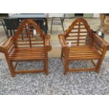 A pair of new, boxed Garden armchairs