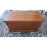 A solid cedar wood toy box/coffee table made by a local craftsman to a high standard 45cm tall, 89 x