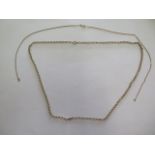 Two 9ct yellow gold chains both hallmarked, total weight approx 15.5 grams