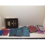 A collection of 12 stock books of mainly commonwealth stamps together with blank sheets and books on