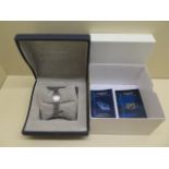 A ladies Longines Dolce Vita diamond set stainless steel quartz wristwatch with box and booklets,