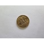 A George V half gold sovereign dated 1912