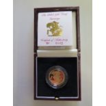 A Elizabeth II gold proof full sovereign, dated 1991 no 0442