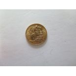 A George V half gold sovereign dated 1914