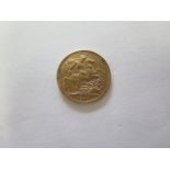 A Victorian full gold sovereign dated 1896