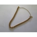 A 15ct gold bracelet approx 10gs in generally good condition, clasp working