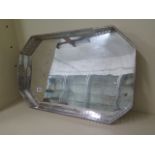 A large silver plated twin handle galleried tray, 63cm x 40cm, some general usage wear