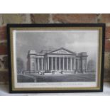 A 19th century monochrome engraving after E.Challis, 'The Fitzwilliam Museum now being erected at