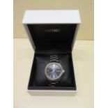 A Seiko stainless steel automatic gents bracelet wristwatch with 25 jewel movement and exposed back,