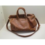 A Bimba and Lola leather palm tree holdall shoulder bag, 32cm wide, some usage but generally good