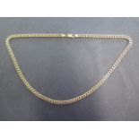 A 9ct yellow gold necklace, 51cm long, approx 30 grams marked 375, clasp working and generally