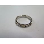 A rolled gold and silver Clogau ring, weight approx 3.2 grams, size R, boxed