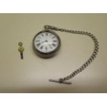 A 19th century silver pair cased pocket watch by Ray of Bury St Edmunds, no:52429, with chain driven