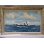 John Chancellor (1925-1984) A framed oil on board of the trawler 'ZEGEN' BM 198 owner agent T