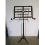 An adjustable music stand