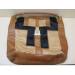 A Anya Hindmarch, a tricolour leather bag, 40cm wide, some usage but generally good condition
