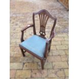 A mahogany Chippendale style childs armchair, 70cm tall x 40cm wide