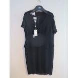 A ladies black Armani dress, size 50 , and a ladies black Marina Rinaldi dress, size L, both as