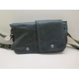A Stella McCartney deep green leather effect handbag with internal zip pocket, 40cm wide, good
