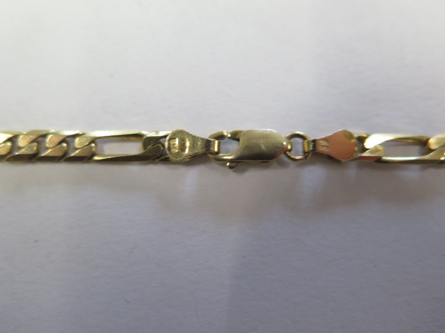 A hallmarked 9ct yellow gold necklace, 52cm long, approx 17.9 grams, clasp working and generally - Image 2 of 2