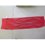 A Giorgio Armani red silk scarf Le Collezioni, 155cm x 40cm, no obvious damage, no box