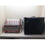 A Casali Verona 36 bass piano accordian and case