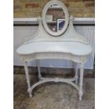 A painted continental dressing table, 133cm tall x 103cm wide x 50cm deep