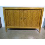A Gordon Russell double Helix two door sideboard, 84cm tall x 122cm x 46cm, some general wear and