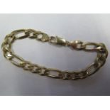 A hallmarked 9ct link bracelet 20cm long, approx 18.8 grams, clasp working and in generally good