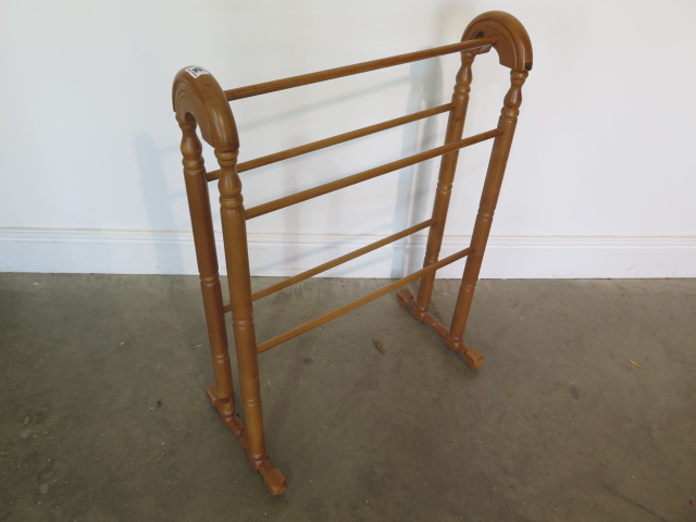 A Victorian style towel rail