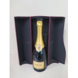 A 750ml bottle of Krug Grande Cuvee Brut champagne, boxed