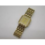 A ladies gold plated Raymond Weil quartz watch, working with spare links