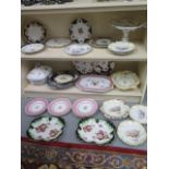 A good collection of 19th century plates, dishes, tureen and serving dishes, 30 pieces in total,