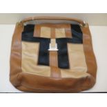 A Anya Hindmarch, a tricolour leather bag, 40cm wide, some usage but generally good condition