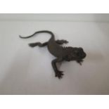 A bronze lizard, 15cm long