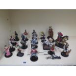 A collection of 21 hand painted WMH lead figures and soldiers, please note some have losses, tallest