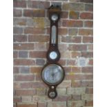 A 19th century barometer by Peilrini of Bristol, 98cm tall, with restorations