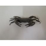 A bronze crab, 13cm wide