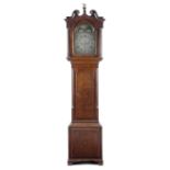 A George III oak and mahogany longcase clock by Thomas Lister of Halifax, the eight day brass