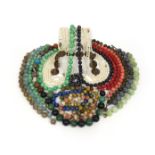 λ A collection of seventeen bead necklaces, including quartz, lapis lazuli and coral, together