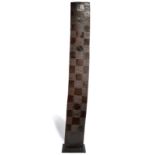 A Gurage room divider Ethiopia rectangular with a linear and circle chequer design, 192cm high, on a