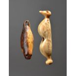 λAn Inuit toggle Port Clarence, Alaska, circa 14th / 15th century walrus ivory, modelled as a seal