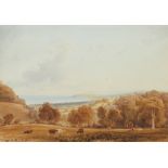 Anthony Vandyke Copley Fielding POWS (1787-1855) Dunster Castle Signed and dated 1844 Watercolour