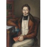 Attributed to Giovanni Battista Canevari (Italian 1789-1876) Portrait miniature on a gentleman in