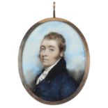 λAndrew Plimer (1763-1837) Portrait miniature Peter Campbell (1766-1821), head and shoulders, in