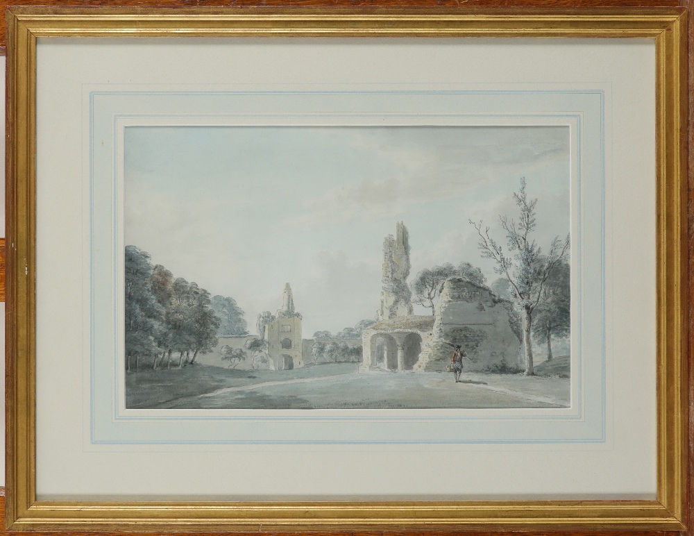 Thomas Rackett (1757-1841) Sherborne Castle Watercolour 24.7 x 30cm; 9¾ x 15¼in Provenance: Leonard. - Image 2 of 3