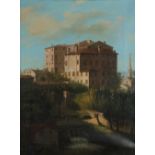 Morandini (Italian act. 1861) A view of Castello di Porcia, Friuli Venezia Giulia, Italy Signed