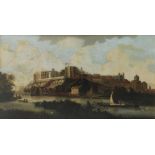 Follower of Hendrick Danckerts Windsor Castle seen from the Thames Oil on canvas 77.7 x 139.4cm; 30½
