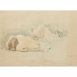 William Walls RSA RSW (Scottish 1860-1942) Three polar bears Signed Watercolour 39.3 x 53.9cm; 15½ x
