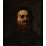 Dutch School c.1700 Portrait of a bearded man, bust-length Oil on panel 20.3 x 17.8cm; 8 x 7in